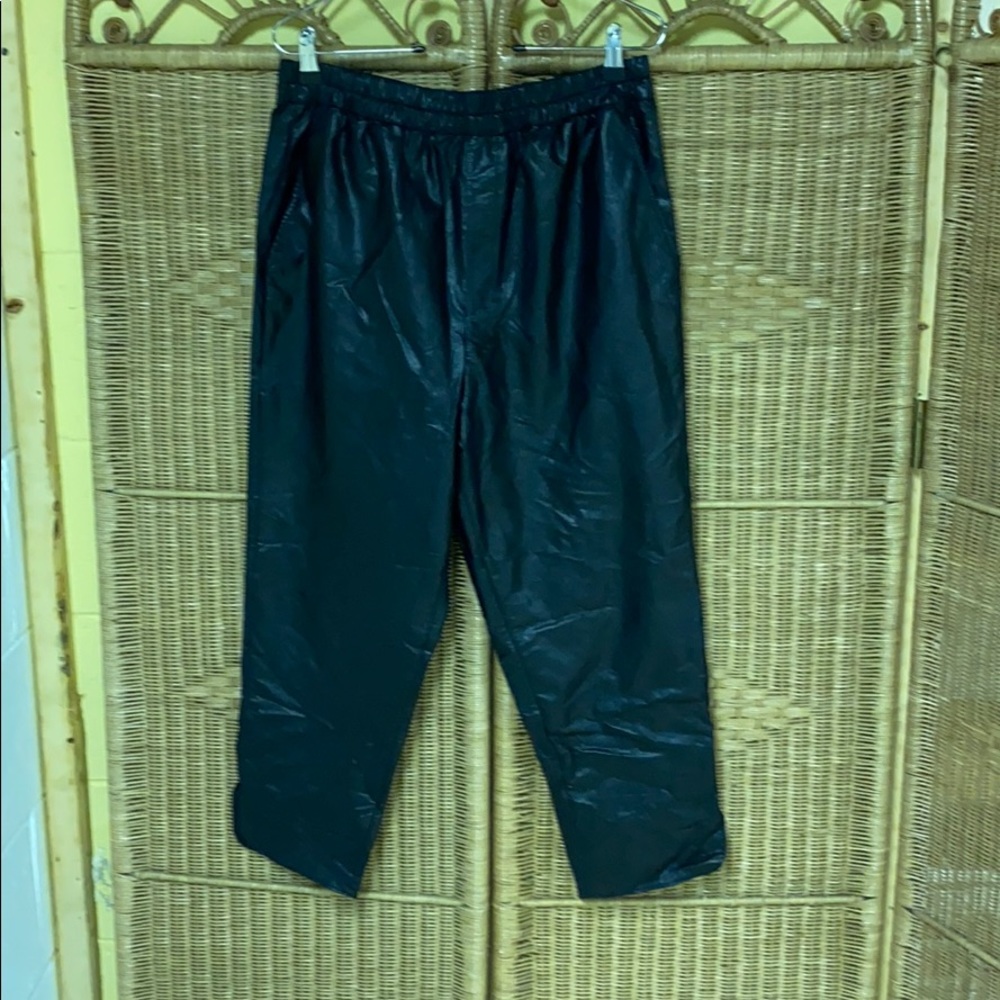 Anthropologie pleather joggers